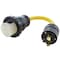 Ac Works 1.5FT RV L5-30P 30A 3-Prong Generator Locking Plug to RV/ Marine NEMA SS2-50R 50A Connector RVL530M50-018 - alternate 1